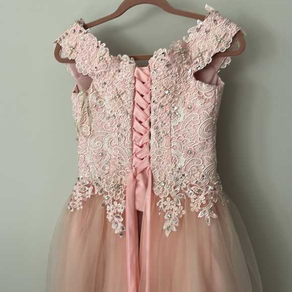 Pearl pink corset dress size 2 - Picture 2 of 9